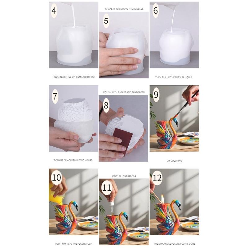 Animal Storage Box Silicone Mold For DIY Candle Vases Home Decoration Craft Projects