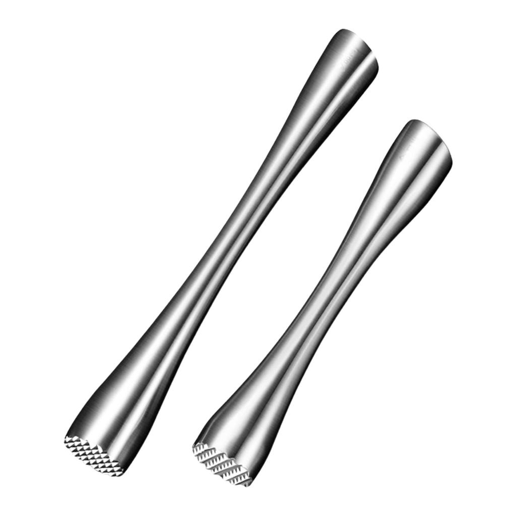 Stainless Steel Ice Crushing Hammer Muddler for Home and Bar Use Ergonomic Handle 20cm Cocktail Muddler