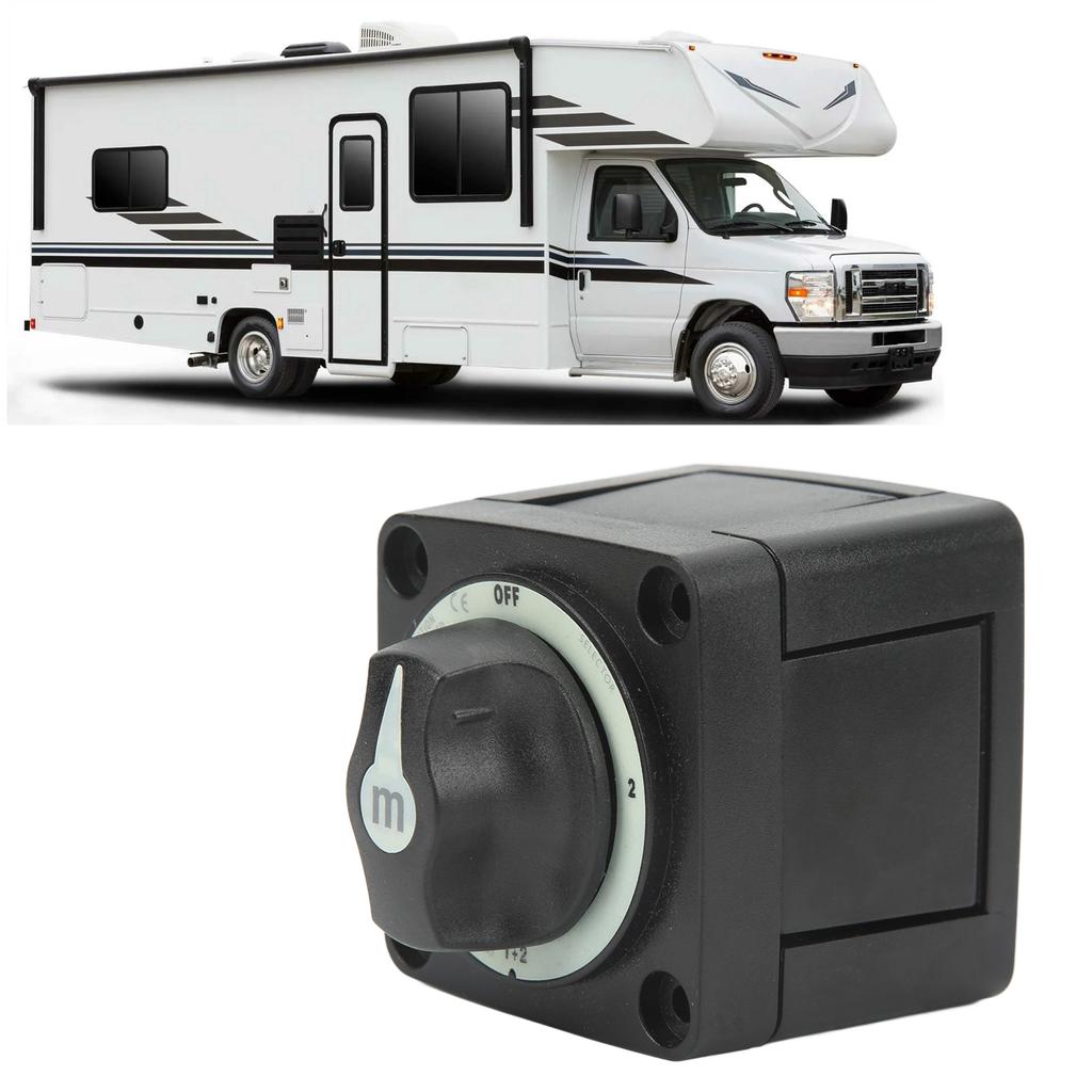 Marine Battery Selector Switch 4 Position Isolator Power Circuit Cut Off Switch for Boat RV