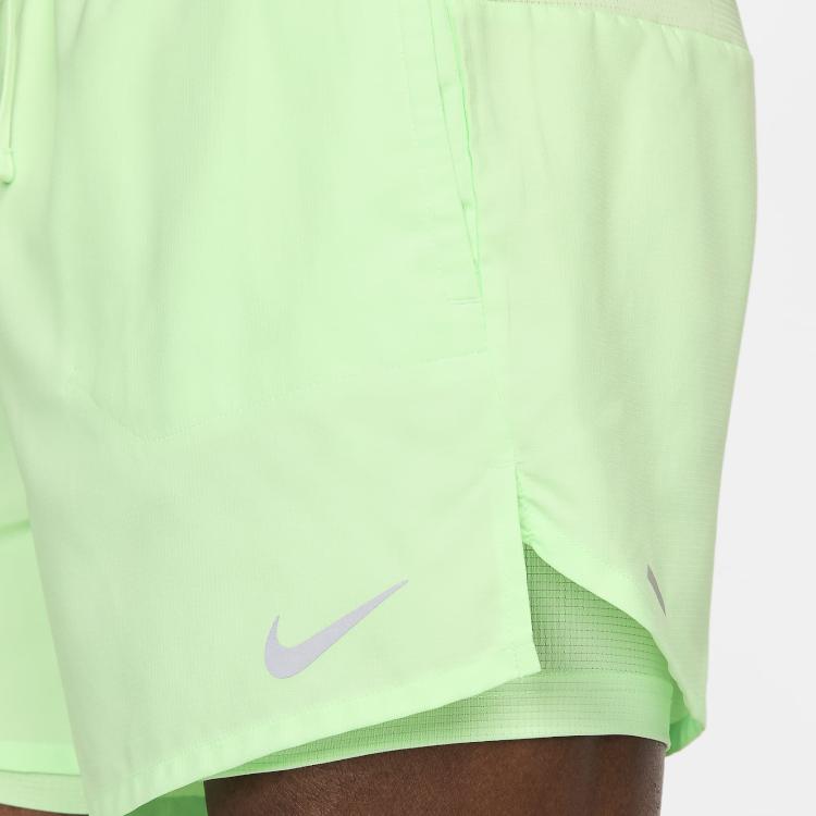 Nike Solid Color Fitted Lace-Up Short Casual Shorts Men Shorts Light-Green FN2992-376