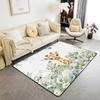 Erosebridal Nursery Jungle Animal Kids Area Rug 4'11" x 3'3" | Safari Elephant Giraffe Carpet for Boys Girls Cartoon Koala Lion Indoor Floor
