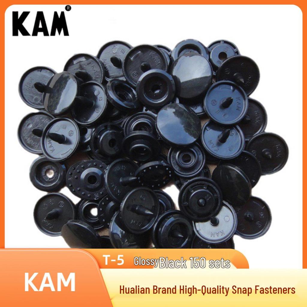 Hualian KAM T5 Four-Hole Resin Snap Buttons, 1.2CM, 150 Sets