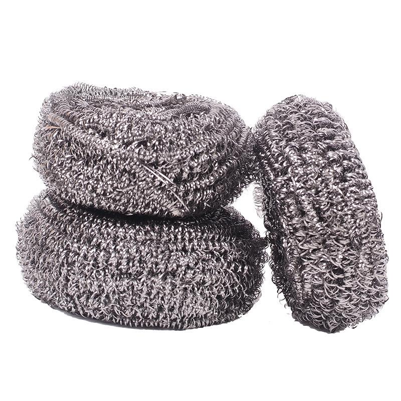 Stainless Steel Wool Cleaning Balls for Pots and Dishes - Durable Kitchen Brush for Housekeeping, Multi-Purpose Dishwashing.