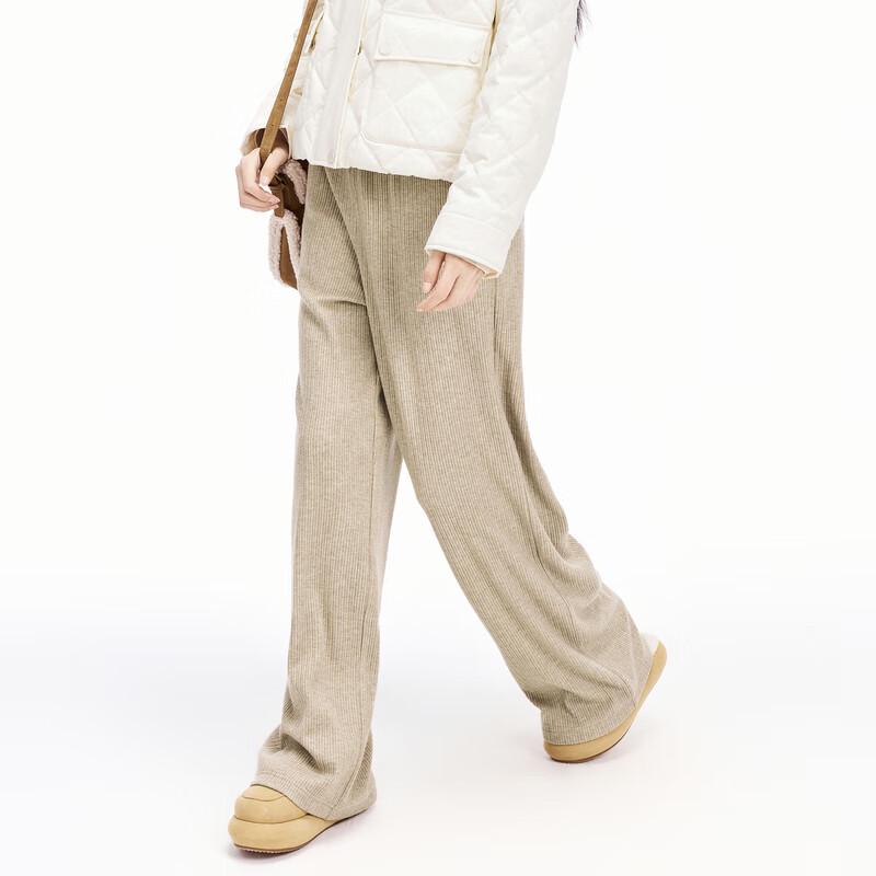 

LED IN Loose Knit Casual Wide-Leg Pants L