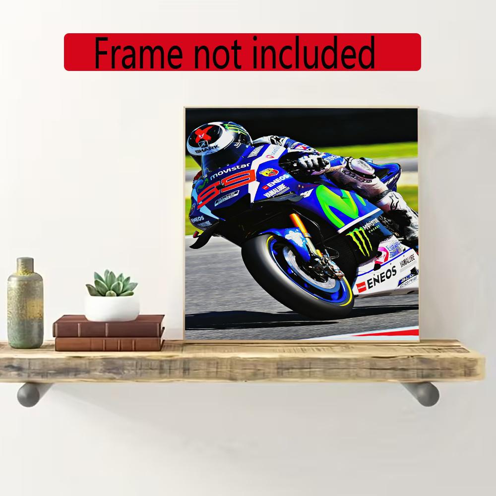 Jorge Lorenzo 5D Diy Diamond Paintings Mosaic Wall Round Diamond Art Painting Kits Embroidery Crystal Accessories Frameless