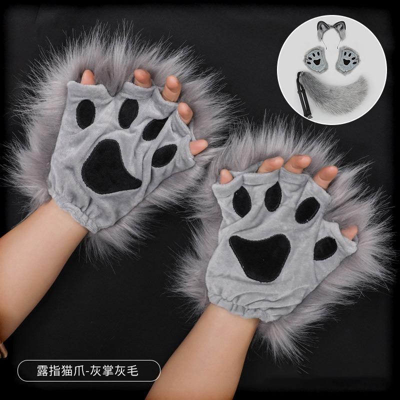 

Имитация ушей животных плюшевые аксессуары для волос комикс-шоу двухмерная вечеринка повязка на голову косплей реквизит головной убор повязка на голову с кошачьими ушами