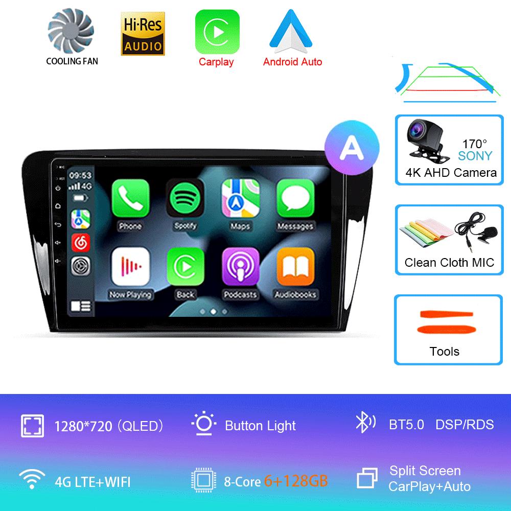 Android 14 Car Radio For Skoda Octavia 3 A7 2013 - 2018 Multimedia Video Player Navigation stereo GPS No 2din 2 din dvd