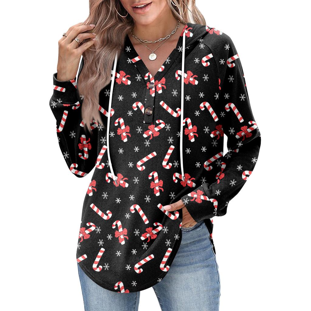 Women's Fashion Women's Lightweight Long Sleeve Pullover With Pockets Preppy Graphic Hoodie