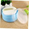 GARVALON Baby Powder Puff Box, Talcum Powder Puff Case, Durable Material, One-Hand Operation, Gentle On Skin, Newborn Care Supplies, 2-Pack