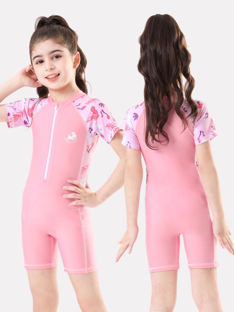 2026 Girls' Professional One-Piece Swimsuit Set for Children