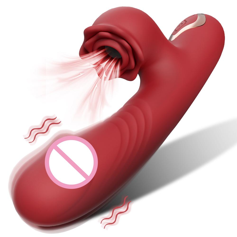 Rechargeable Adult Sex Toys Sucking Dildo Vibrator for Women Clitoris Stimulator Clit Sucker Vacuum Vibrating G Spot Female Insert Masturbation Tool