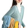2026 Autumn Women's V-neck Button-up Knit Cardigan Sweater Jacket