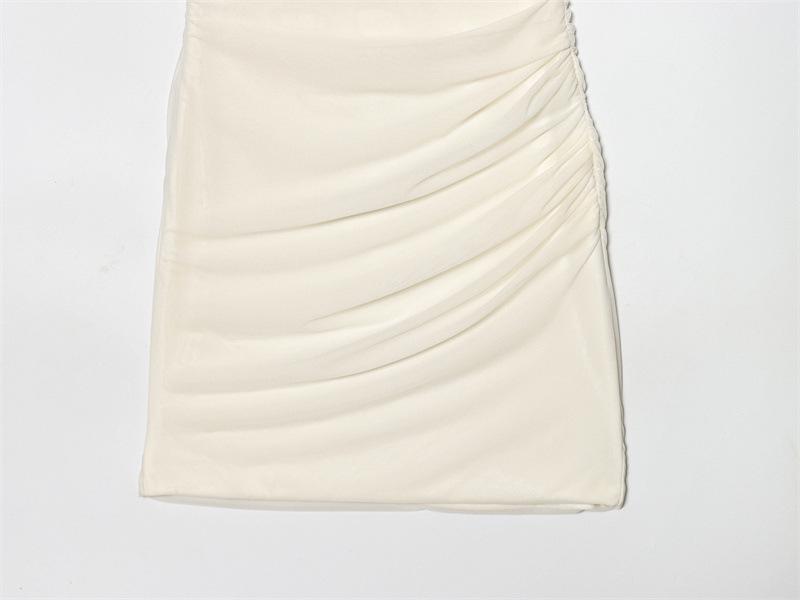 European Style Autumn 2025 Layered Pleated Short Dress