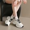 Red Thick-soled Heightening Dad Shoes Women's 2025 New Spring Small Versatile Sports Shoes Casual Little White Shoes