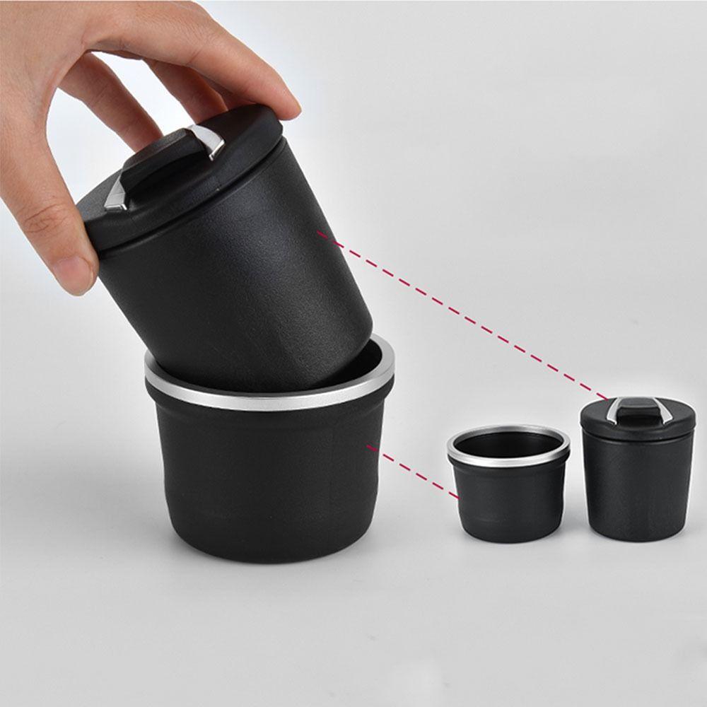 Portable Car Cup Holder Multi-functional Garbage Coin Storage Cup Container Car Ashtray
