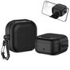 Leather Earphone Case Lychee Grain with Phone Stand Earbuds Cover Full Cover Shell Shockproof for Samsung Galaxy Buds4/4pro