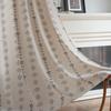 Curtain finished product simple flower print book navy blue semi-blackout balcony blackout curtain direct supply
