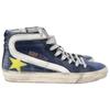 GOLDEN GOOSE [Excellent Condition] G36WS595.A77 SLIDE High-Top Sneakers Shoes 38 Blue/Yellow StarUsed