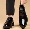Solid Color Business Casual Shoes for Men Spring Autumn New Designer Dress Shoes Male Fashion Groom's Wedding Shoe Man