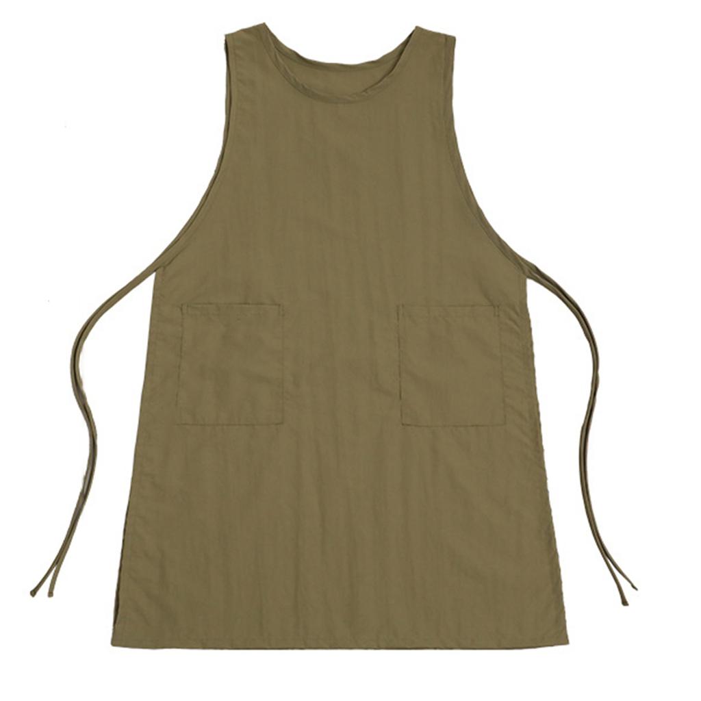 Extra Long Water Resistant Apron For Cooking Baking And Crafts Adjustable Straps Lightweight Polyester Fabric Full Coverage Protection