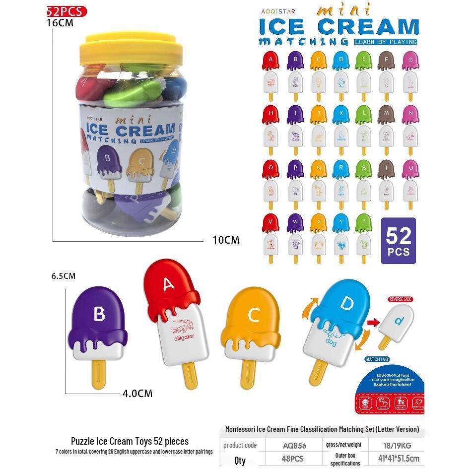 

Montessori Popsicle Word & Color Matching Toy for Early Education