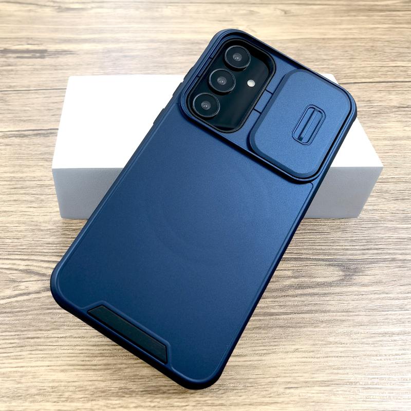 Stoßfeste Panzerhülle für Samsung Galaxy S25 A56 A55 A36 A15 A35 A54 A53 5G 4G S24 S23 S22 S21 Ultra Plus FE Kamera-Schiebeabdeckung