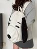 Cute Little Dog Canvas Bapa Portable Travel Bag 2025 New Korean Sle Student Fem Bapa Bookbag Versatile Travel Bag