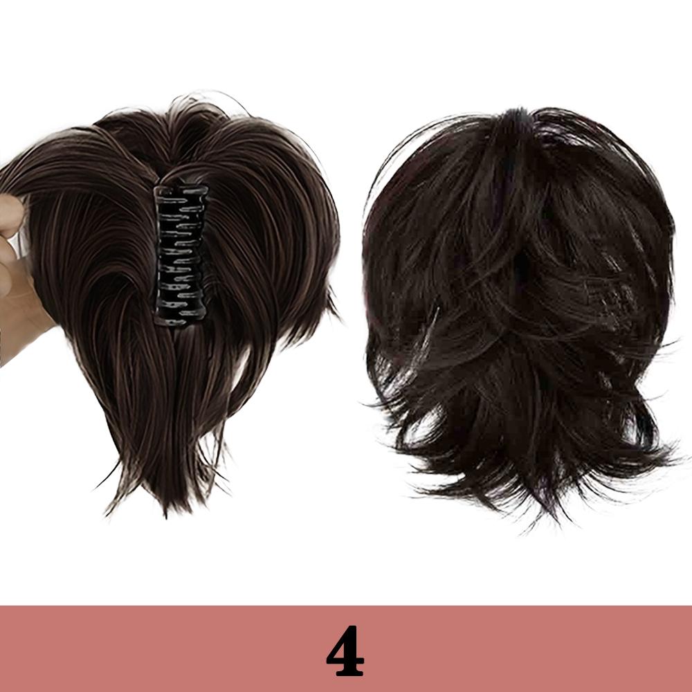 

MISSQUEEN DIY Деформируемый Хвост Синтетический Хвост-Краб Короткий Волнистый Хвост для Женщин для Повседневной Носки 20cm