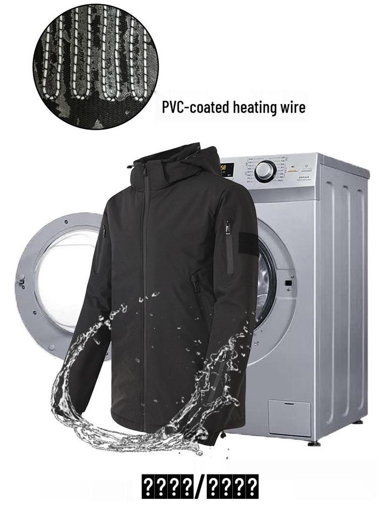 Men's USB Heated Winter Windbreaker - Electric Warm Outdoor Jacket