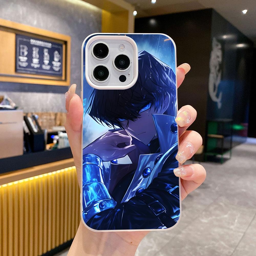 Yugioh Seto Kaiba Phone Case for iPhone 17 16 15 14 13 12 11 Air Pro Max Plus Jelly Double layer White Cover
