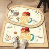 Absorbent Bathroom Mat Toilet Mat Mat Non-slip Household Toilet Door Carpet Cartoon Diatom Mud Mat