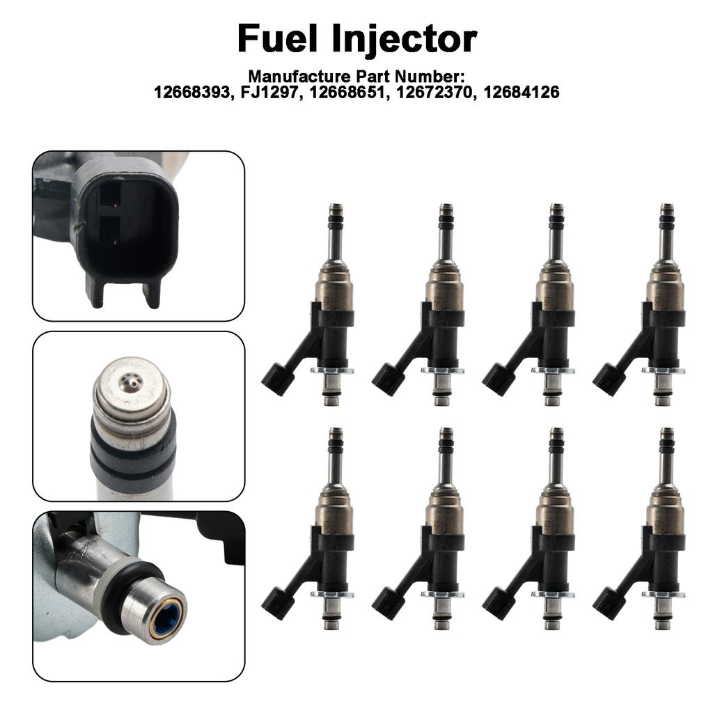 8 Stück Einspritzdüsen 12668393 Passend für Cadillac Escalade 2015-2018 Passend für Camaro 16-18