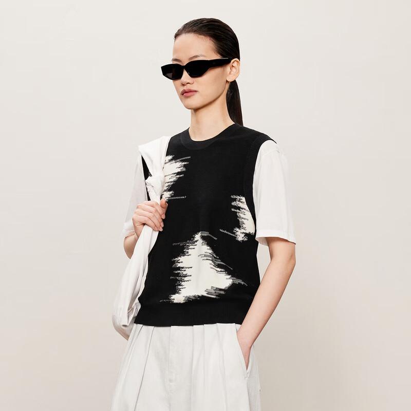 

LESS 2024 Autumn Merino Wool Short Sleeve Pullover Sweater S