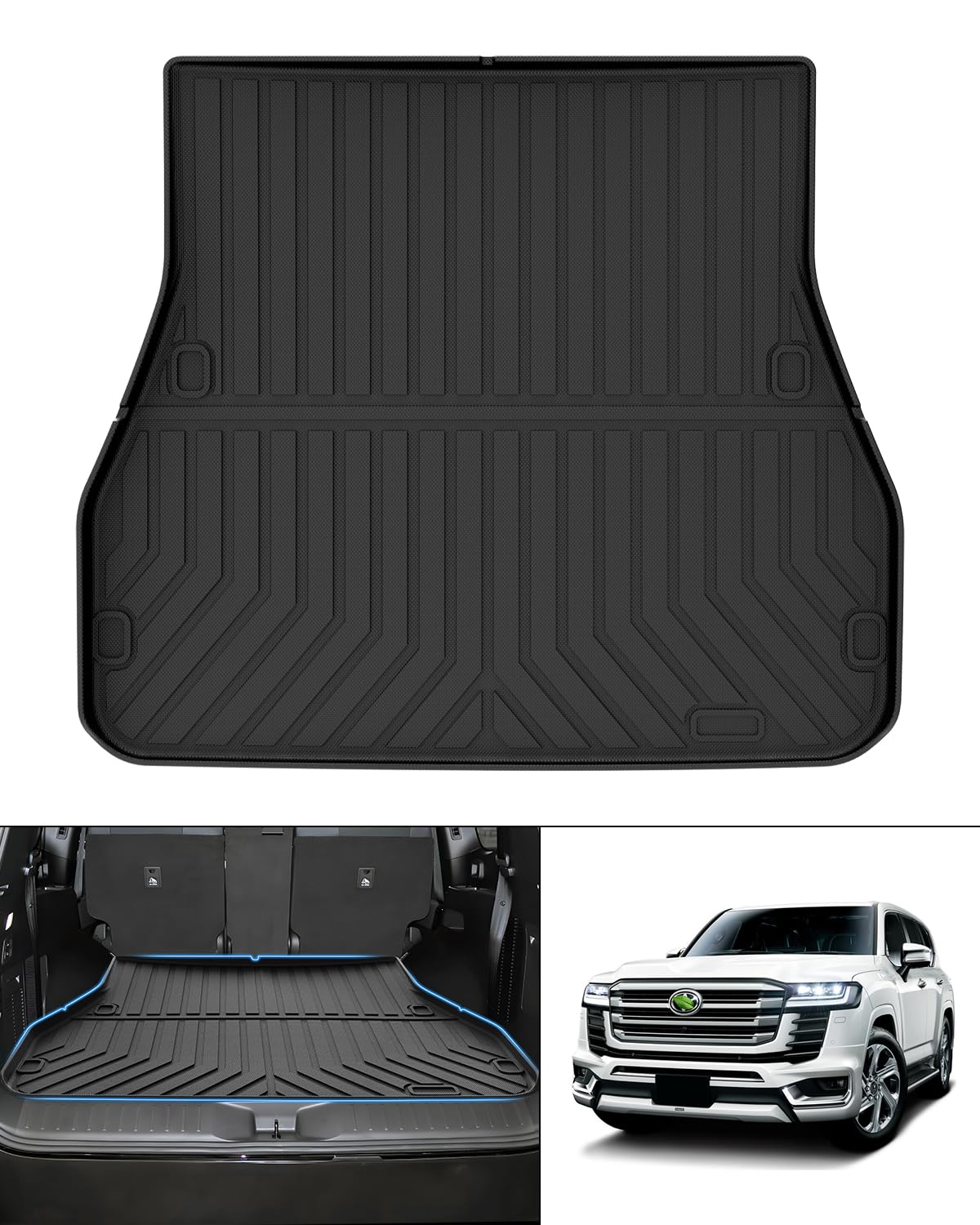 

Mixsuper Toyota New Land Cruiser 300 Багажник 3D Багажник Багажник LAND CRUISER 300 Серия 2021 3D Формованный Груз TPE Багажник Land Cruiser 300 Легкий Комплект Земля