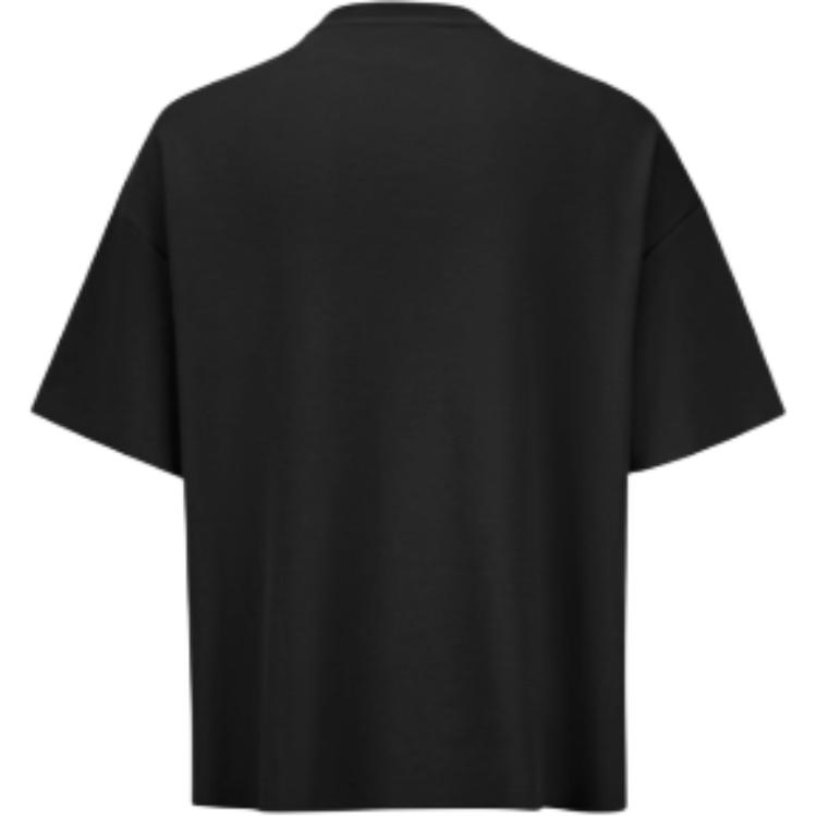 Reebok T Shirts Unisex Black Half Turtleneck Moderate Straight Fit 23RCS421U001