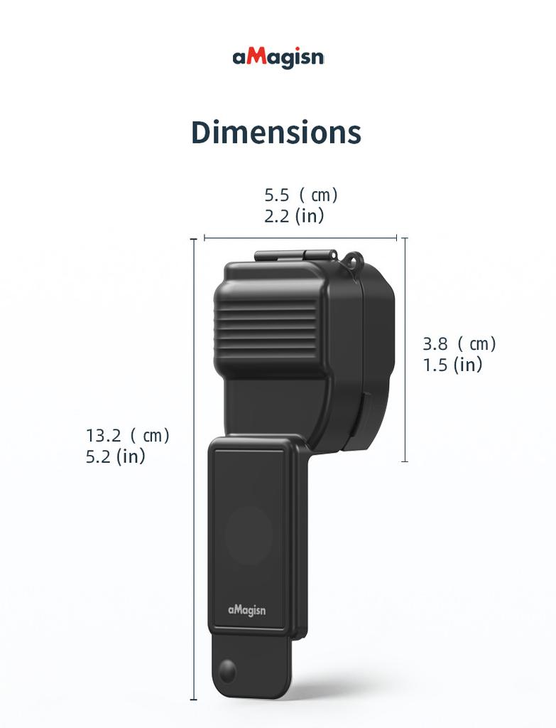aMagisn Protective Case for DJI Osmo Pocket 4,Lightweight & Portable, 180° Flip Cover, Compatible with Expansion Frame