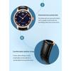 OLEVS Women's Watches Elegant Fashion Quartz Wristwatch for Ladies Diamond Scale Starlight Dial Waterproof Luminous Leather Wristwatch