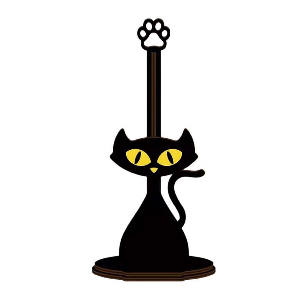 

Animal Themed Animal Wooden Tissue Holder Food Wrap Cartoon Cattle Cat Dog Kitchen Towel Rack Wooden Vertical Cloth and Towel