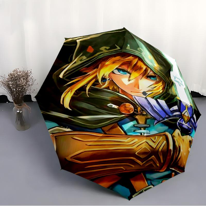 1pc Game Zelda Umbrella, Sun Protection, And UV Shielding. It Has Eight Sturdy Ribs for Outdoor Use And Perfect As a Holiday Gift