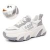 Frühlings-Leder-Dad-Schuhe Damen-Plateau-Freizeit-Sportschuhe Damen-Atmungsaktive Laufschuhe Flache einzelne Schuhe Damen