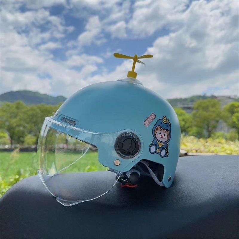Children's Helmet Electric Car Summer Motorcycle Boy and Girl Half Helmet Electric Car Four Season Universal Safety Helmet