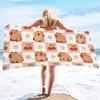 Cartoon Capybara Druck Handtuch Sport Schnelltrocknend Super Saugfähig Camping Handtuch Weich Leicht Fitnessstudio Schwimmen Yoga Strand Handtuch
