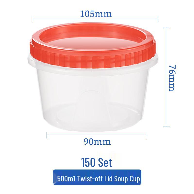 

Disposable Dessert & Soup Containers with Twist Lids