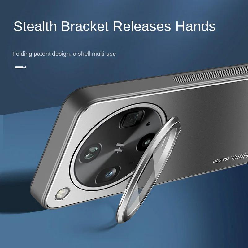 For Find X8 Ultra Case Metal Lens Camera Holder Cover for OPPO Find X8ultra X8S Plus X8S+ X8Pro Shockproof Matte Kickstand Case