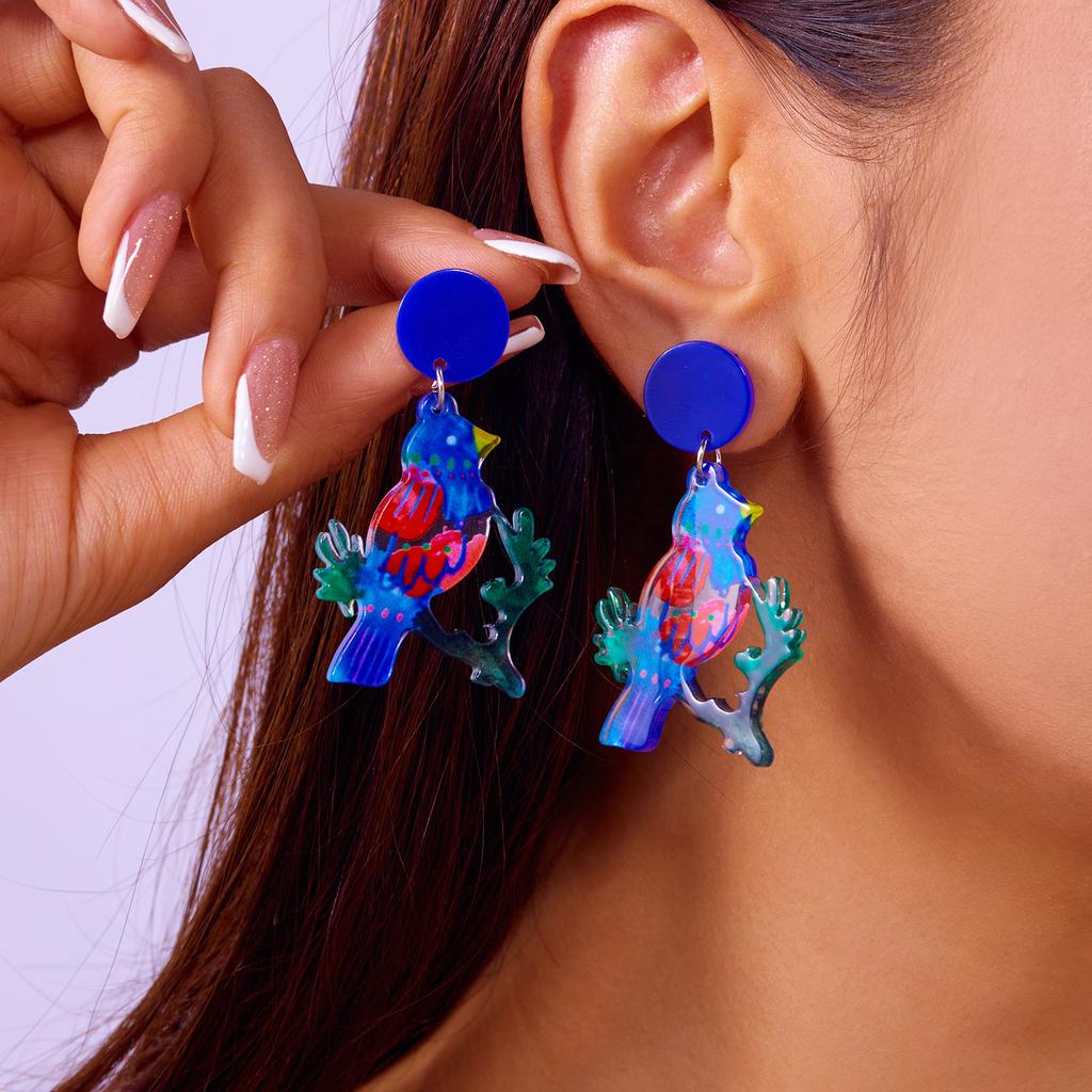 Multicolor Imitation Fruit Drop Earrings for Women Girls Acrylic Strawberry Pineapple Lemon Pendientes Earring Party Jewelry