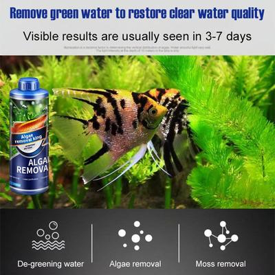 Algenentferner, Aquarium, Wassergras, Aquarium, grünes Wasserunkraut, Moos, Algenentfernung, umweltfreundlicher, ökologisch sicherer Wasserreiniger