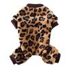 Warm Small Dog Jumpsuits Fleece Dog Overalls Pajamas Cute Winter Dog Pajamas