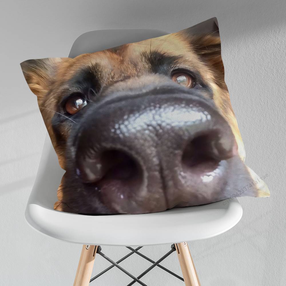 German Shepherd Dogs Various Sizes Square Pillow Case For Car Home Bedchamber Decor Birthday Gift
