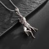 Vintage Punk Biker Girls Pendant Fashion Necklace for Men Women Motorcycle Riding Statement Jewelry Gifts