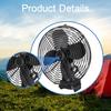Portable Camping Fan Adjustable 2 Speeds Table Versatile Angle Cordless Desk for